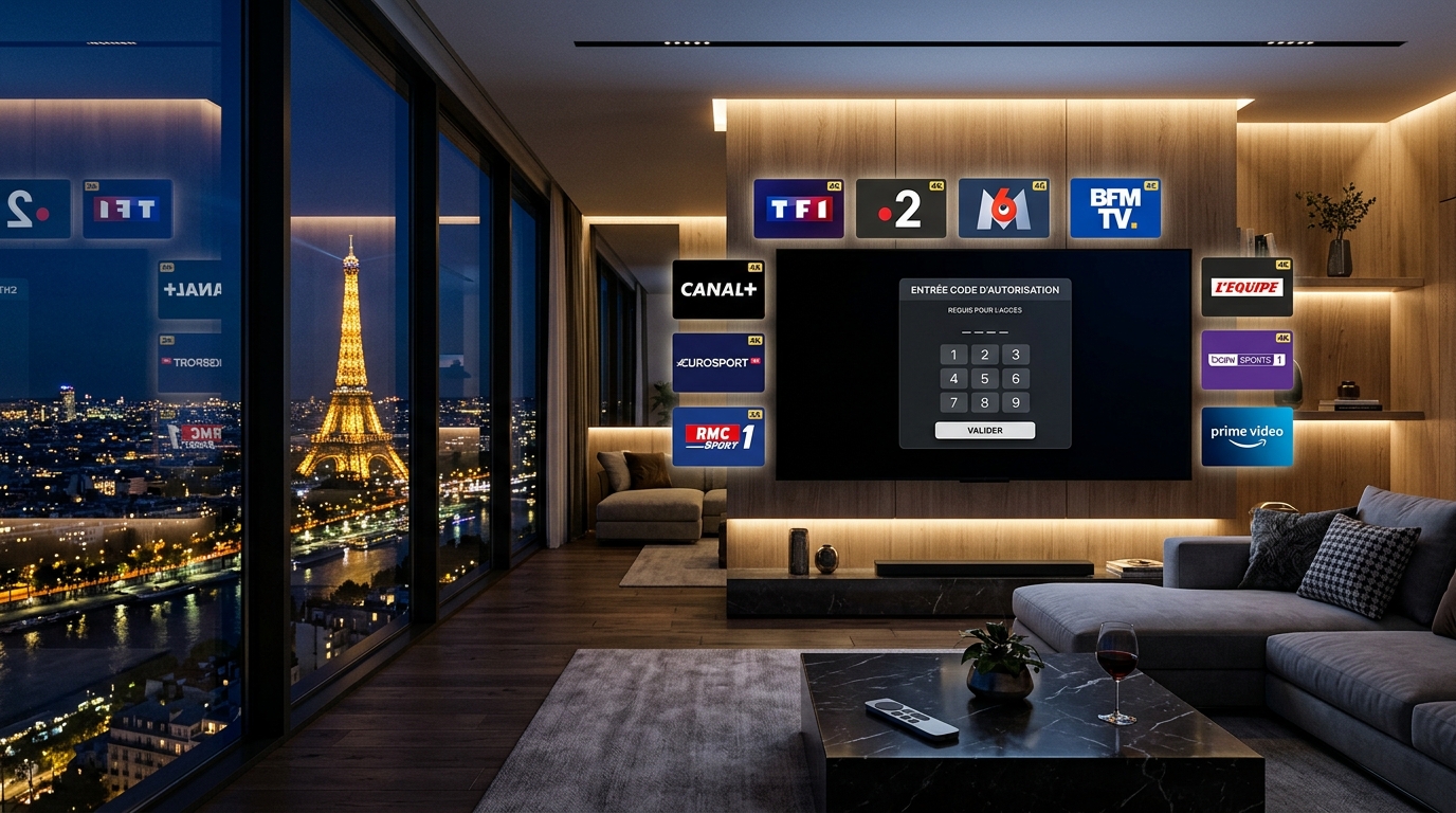 Code IPTV France : Activation Immédiate Serveurs 4K Direct