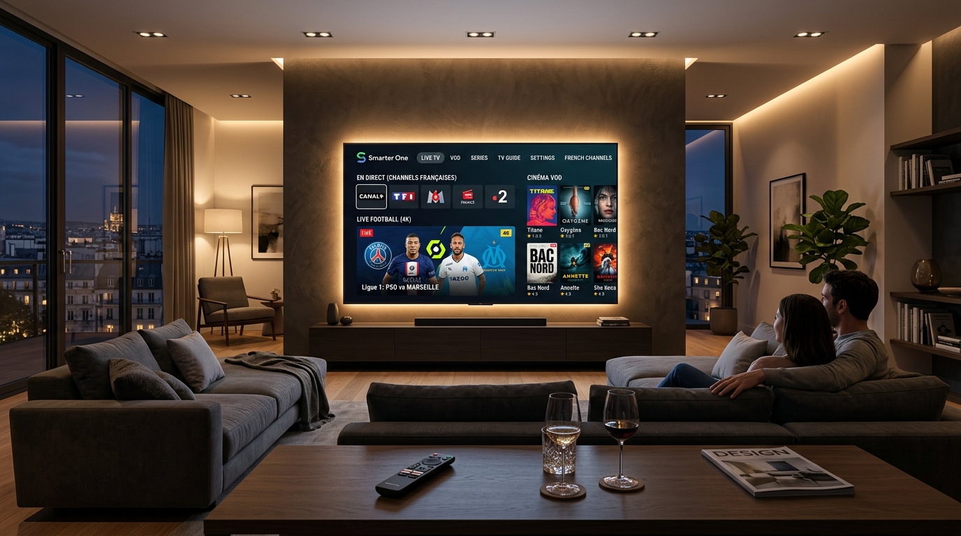 Smarter One IPTV : Configuration Streaming 4K Ultra HD